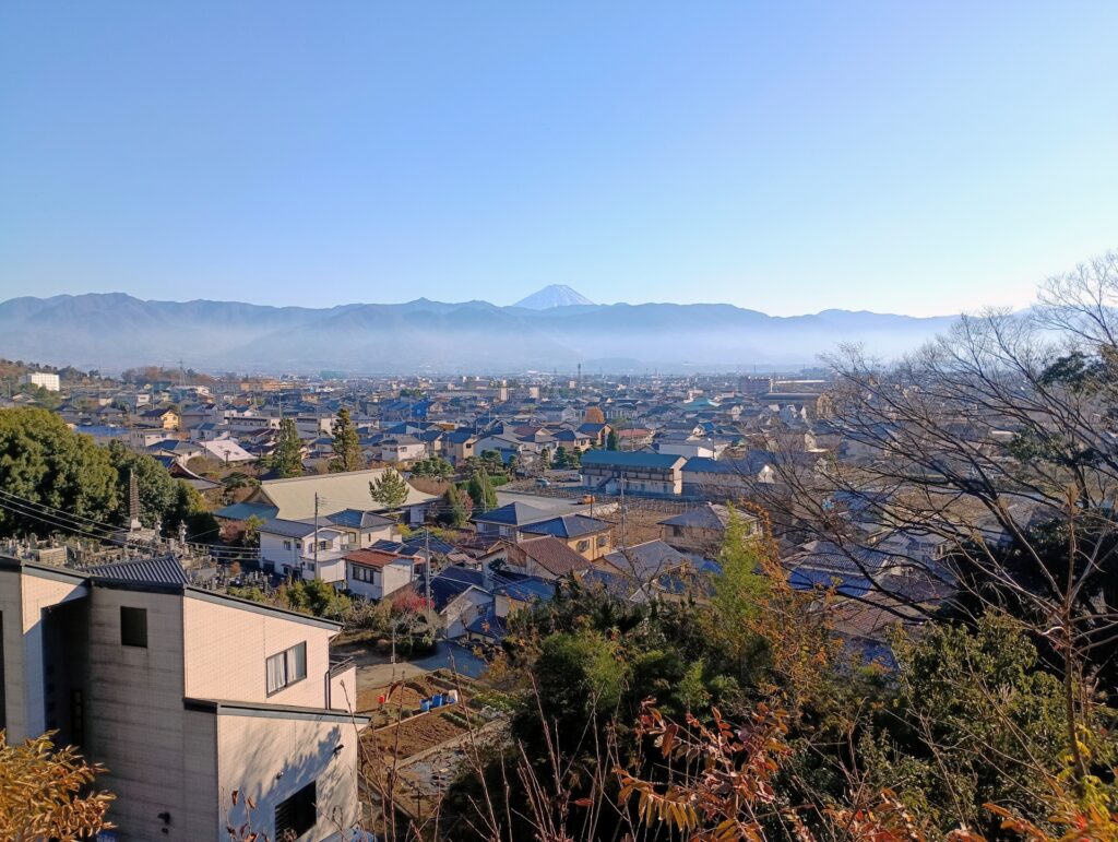 甲府市の町並み