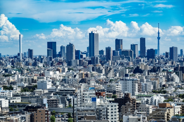 首都圏の街の様子