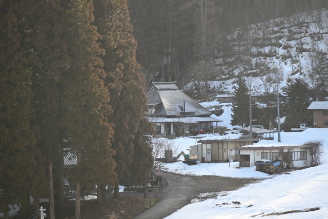 雪国の民家